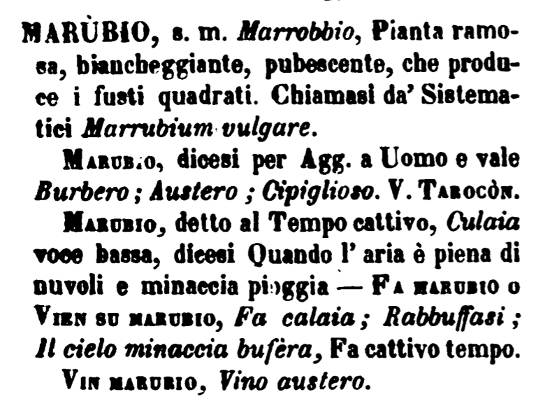 La voce come appare nel Boerio Dizionario del dialetto veneziano