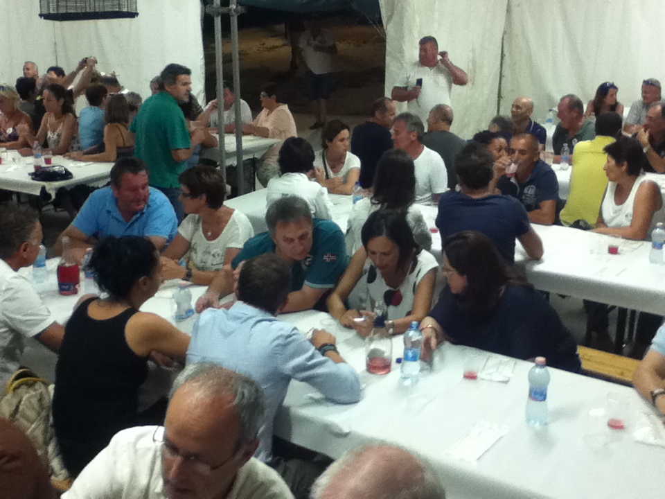 Cena collettiva dei festeggiamenti del 30° anno di gemellaggio fra le comunità di Loro Piceno e St. Nikolai